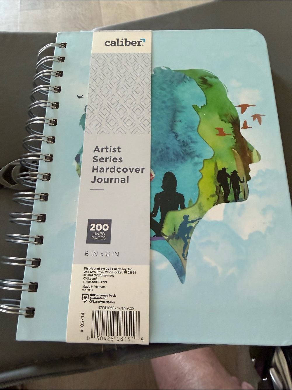 NWOT Caliber Artist Series Hardcover Journal - Teal & Green